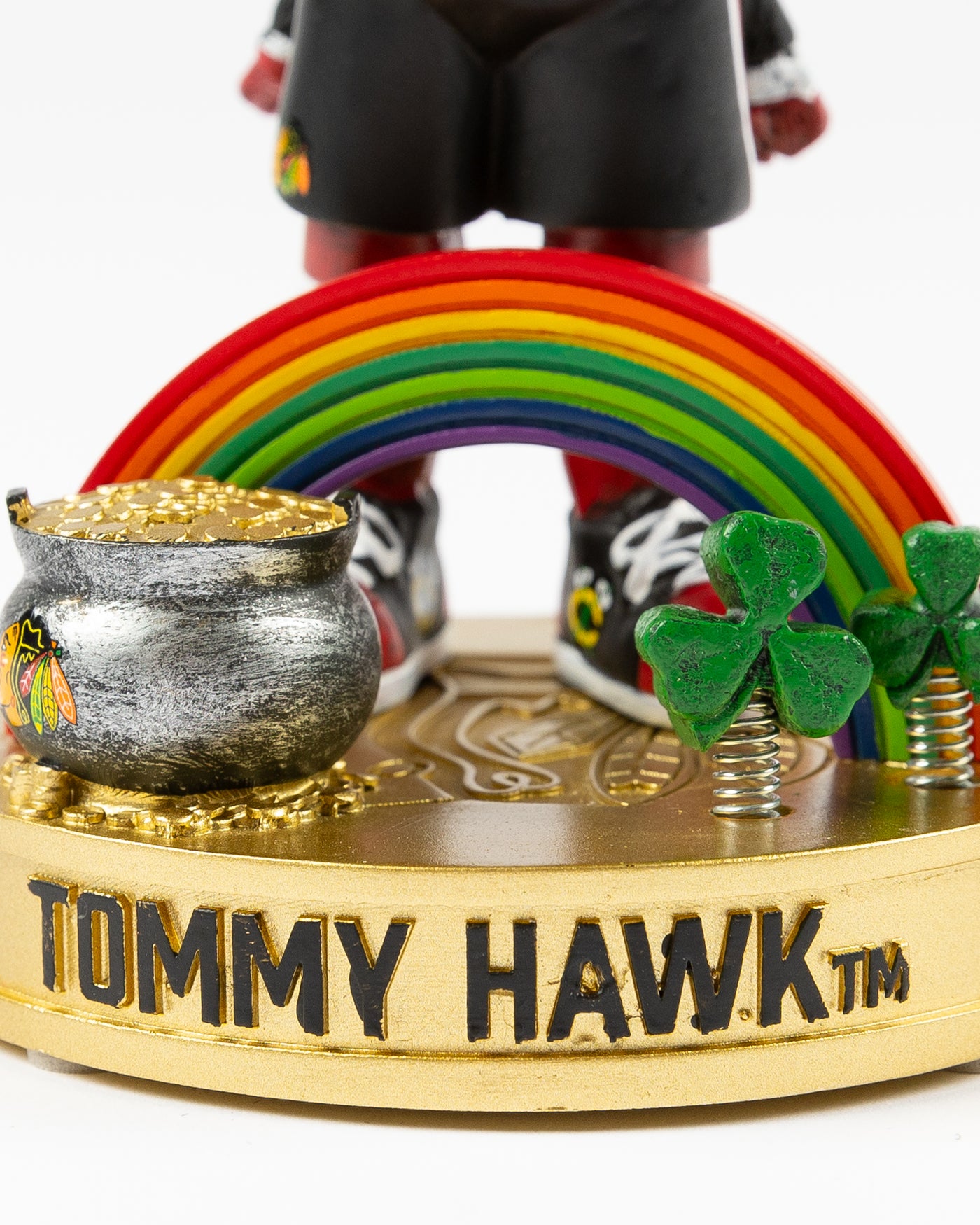 Chicago Blackhawks Tommy Hawk St. Patrick' Day Bobblehead
