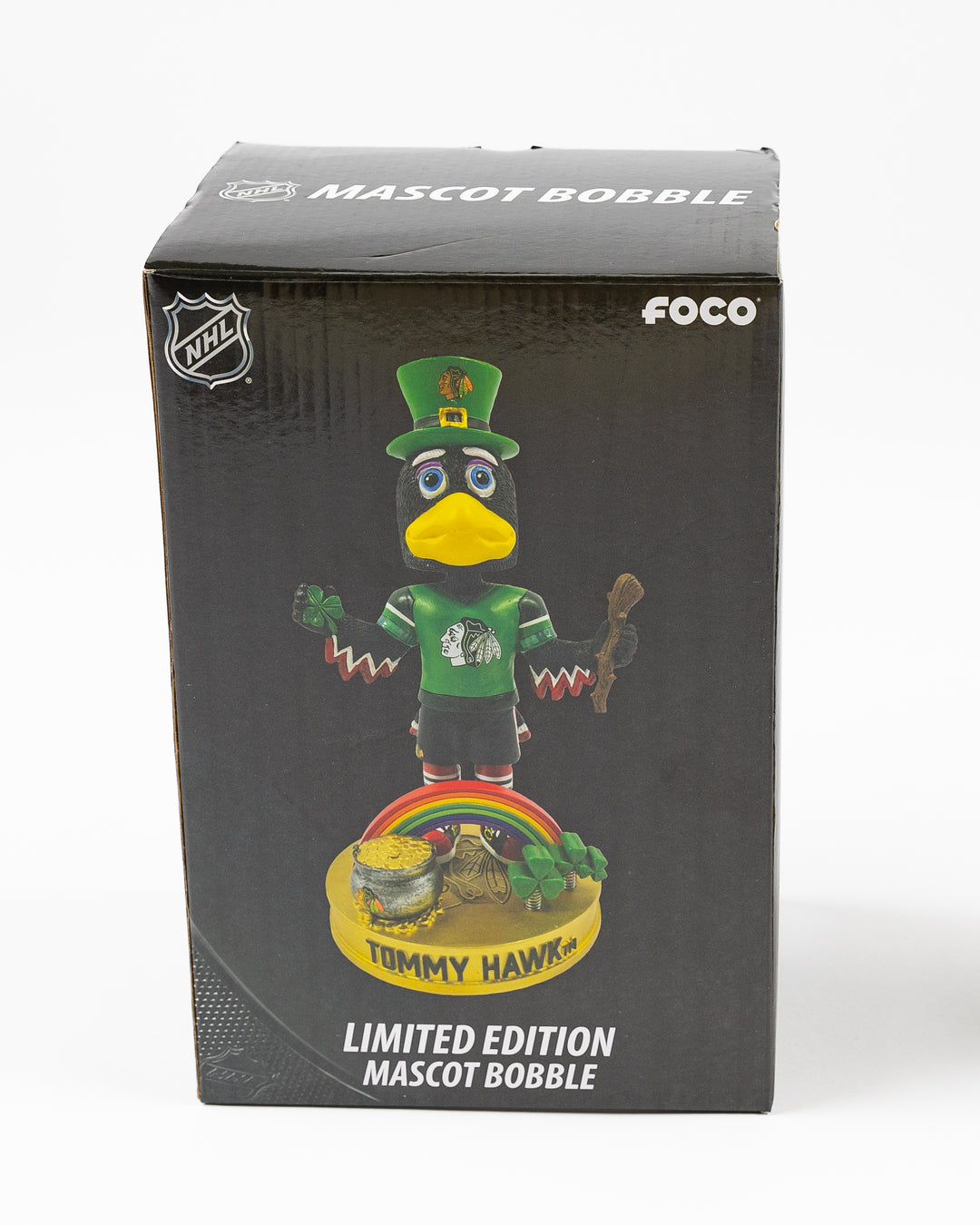 Chicago Blackhawks Tommy Hawk St. Patrick' Day Bobblehead