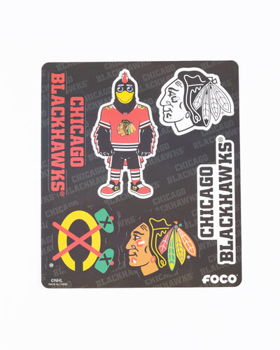 Chicago Blackhawks magnet set - front lay flat