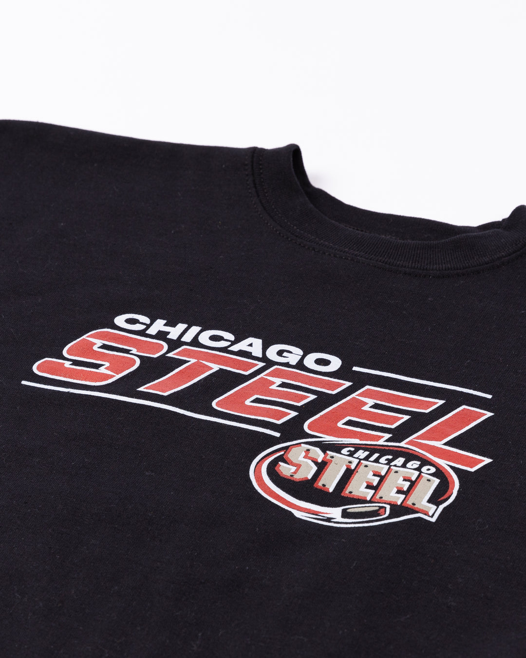 Chicago Steel Youth Black "Angle" Crewneck