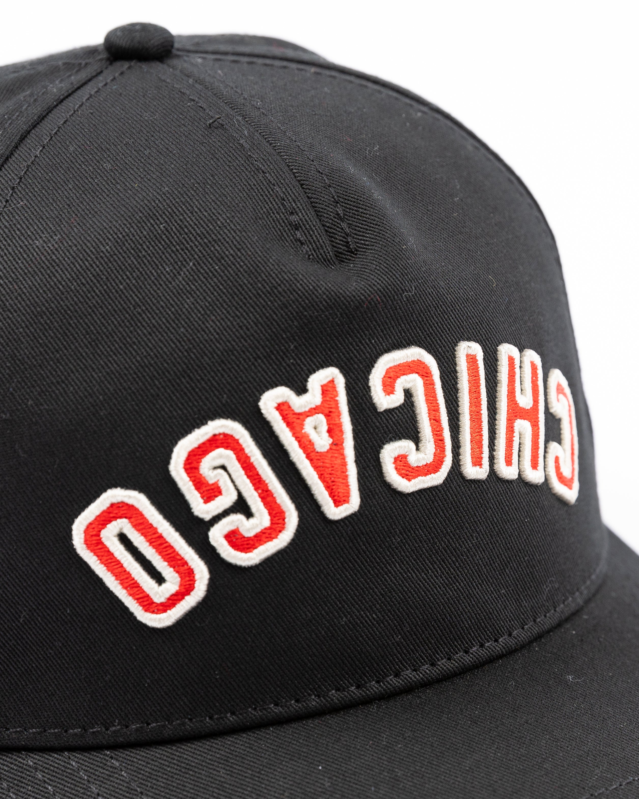 American Needle Chicago Blackhawks Black Reverse Front Roscoe Cap