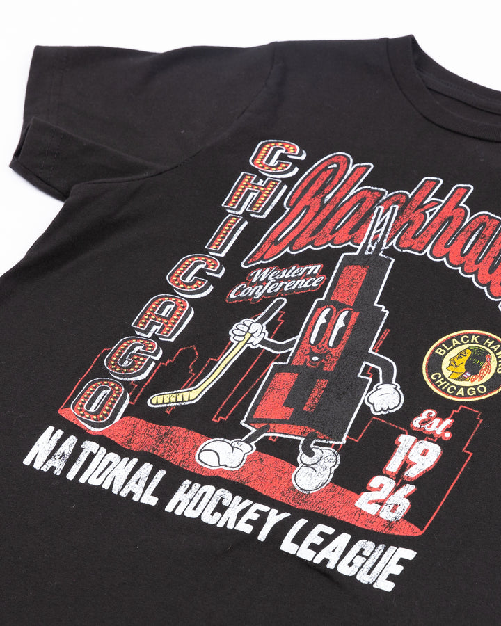 Youth Mitchell & Ness Chicago Blackhawks NHL Fun Team Short Sleeve Tee