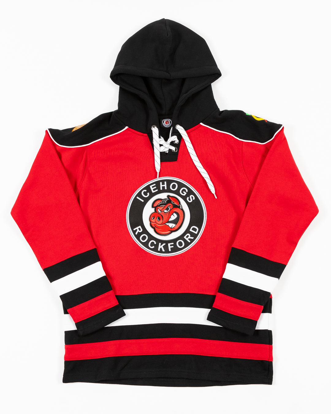 Rockford IceHogs Sport Sweden Red/Black/White Hoodie