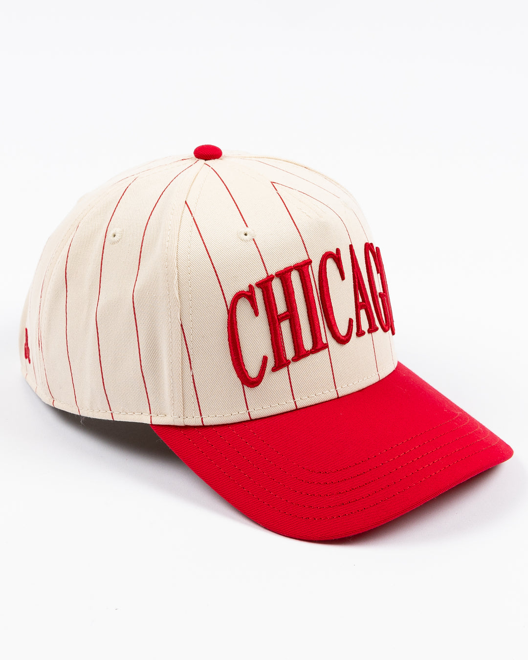 Chicago Blackhawks x Alice & Wonder Pinstripe Roscoe Snapback Cap