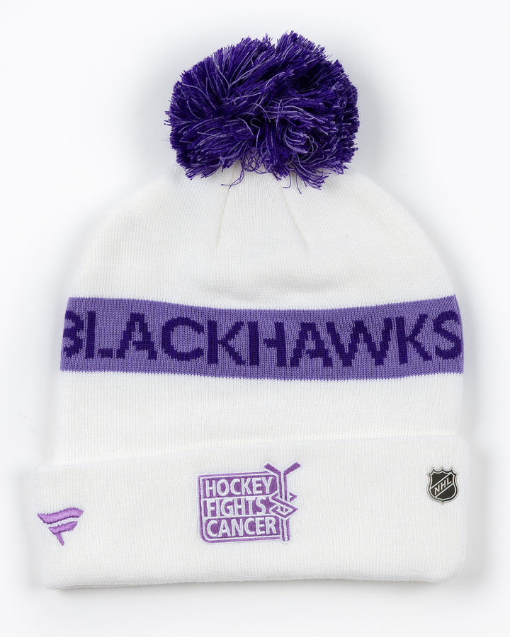 Fanatics Chicago Blackhawks Hockey Fights Cancer Beanie