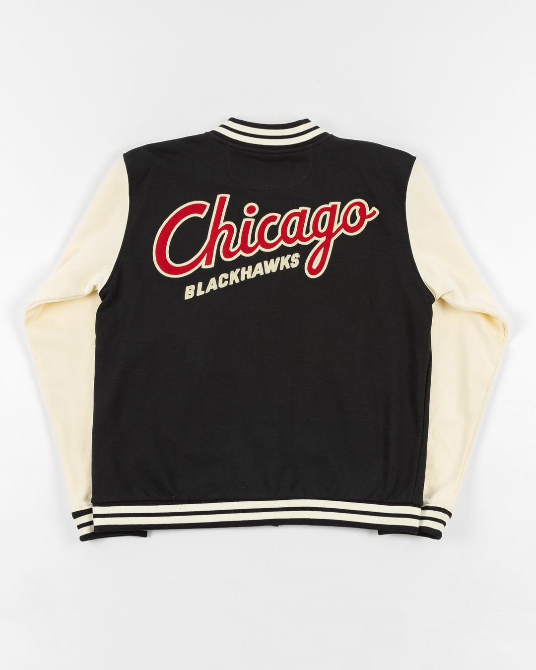 American Needle Winter Classic Chicago Blackhawks French Terry Letterman Jacket