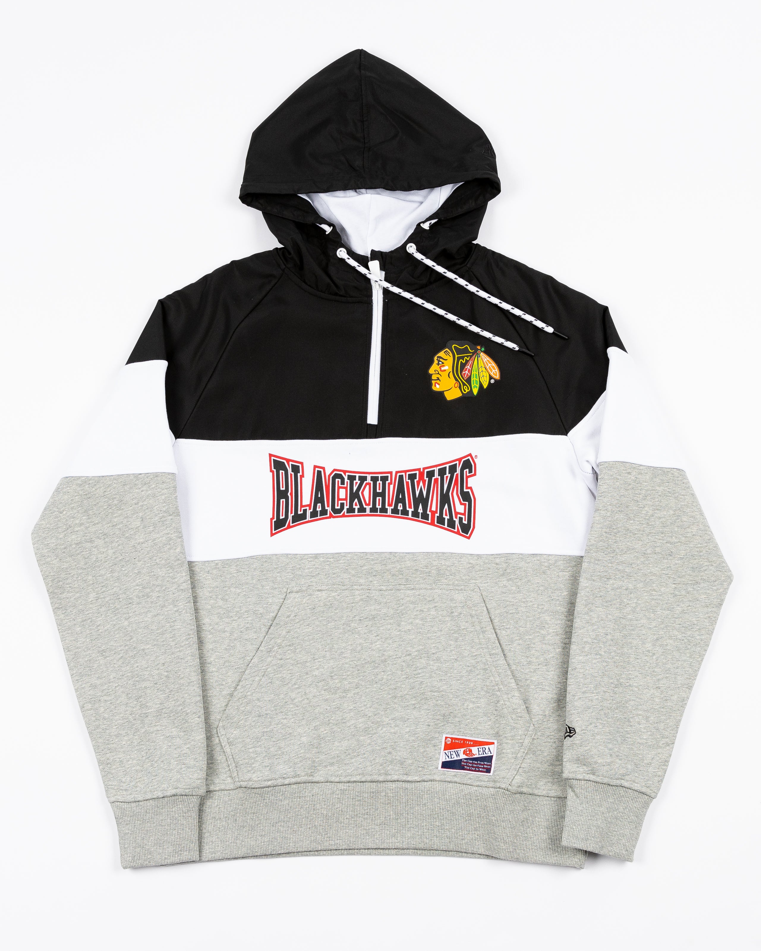 Half white half black thrasher hoodie best sale