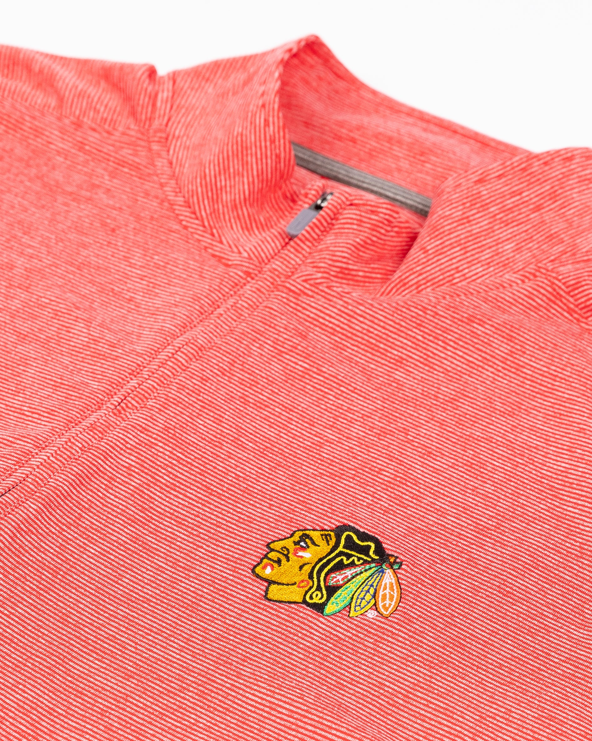 johnnie-O Chicago Blackhawks Vaughn Striped Quarter Zip – CBH Shop