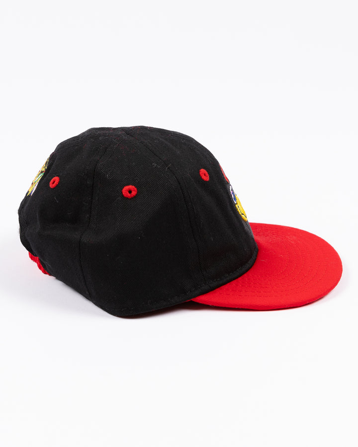 Infant Chicago Blackhawks Black Tommy Hawk Slouch Hat