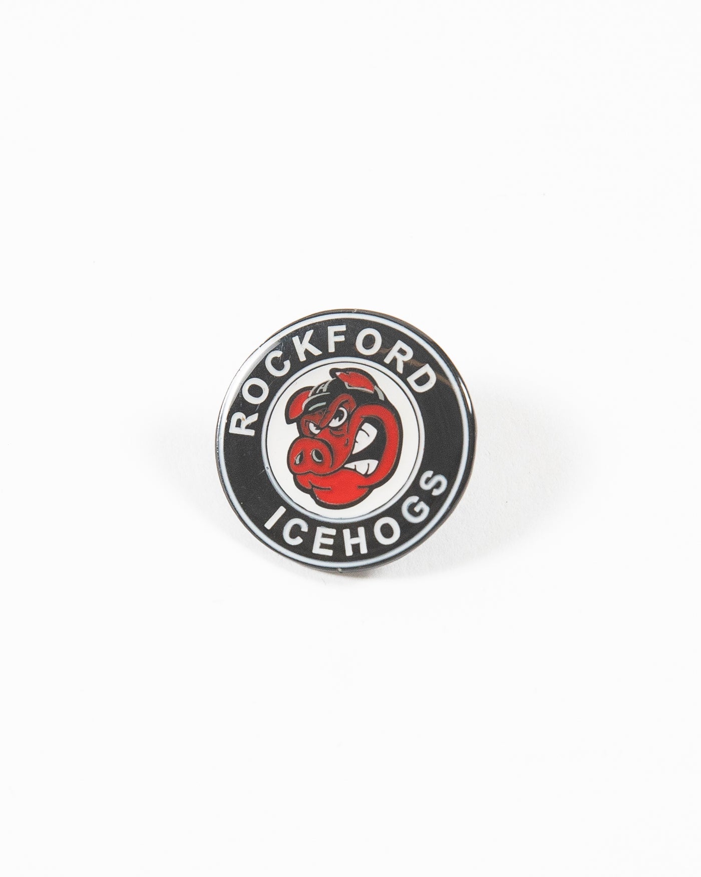 Rockford IceHogs logo pin - front lay flat