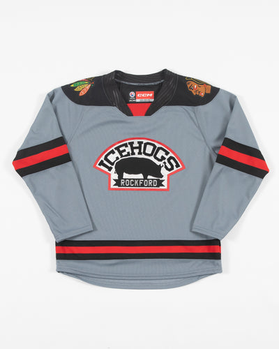 Authentic Rockford Icehogs Alternate Jersey Size 58