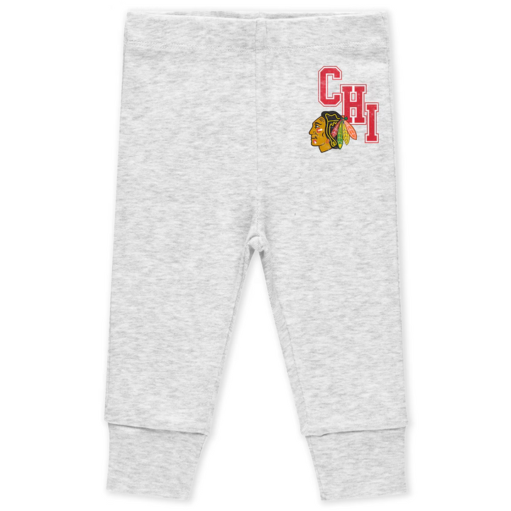 WEAR Infant Chicago Blackhawks 3 Piece Turn Me Around Creeper Set