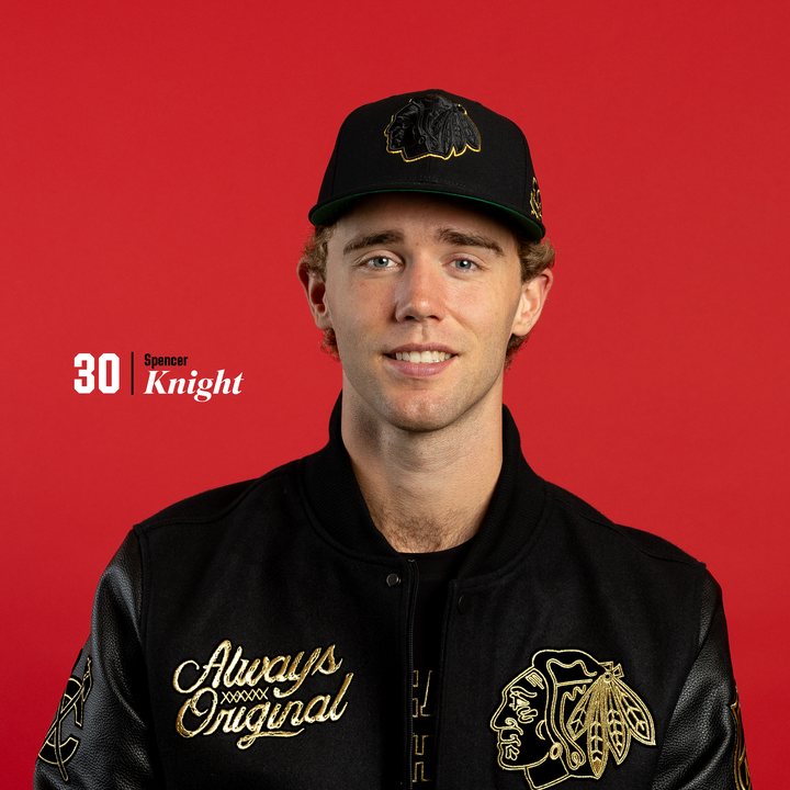 Mitchell & Ness Chicago Blackhawks Centennial Black & Gold Fitted Hat