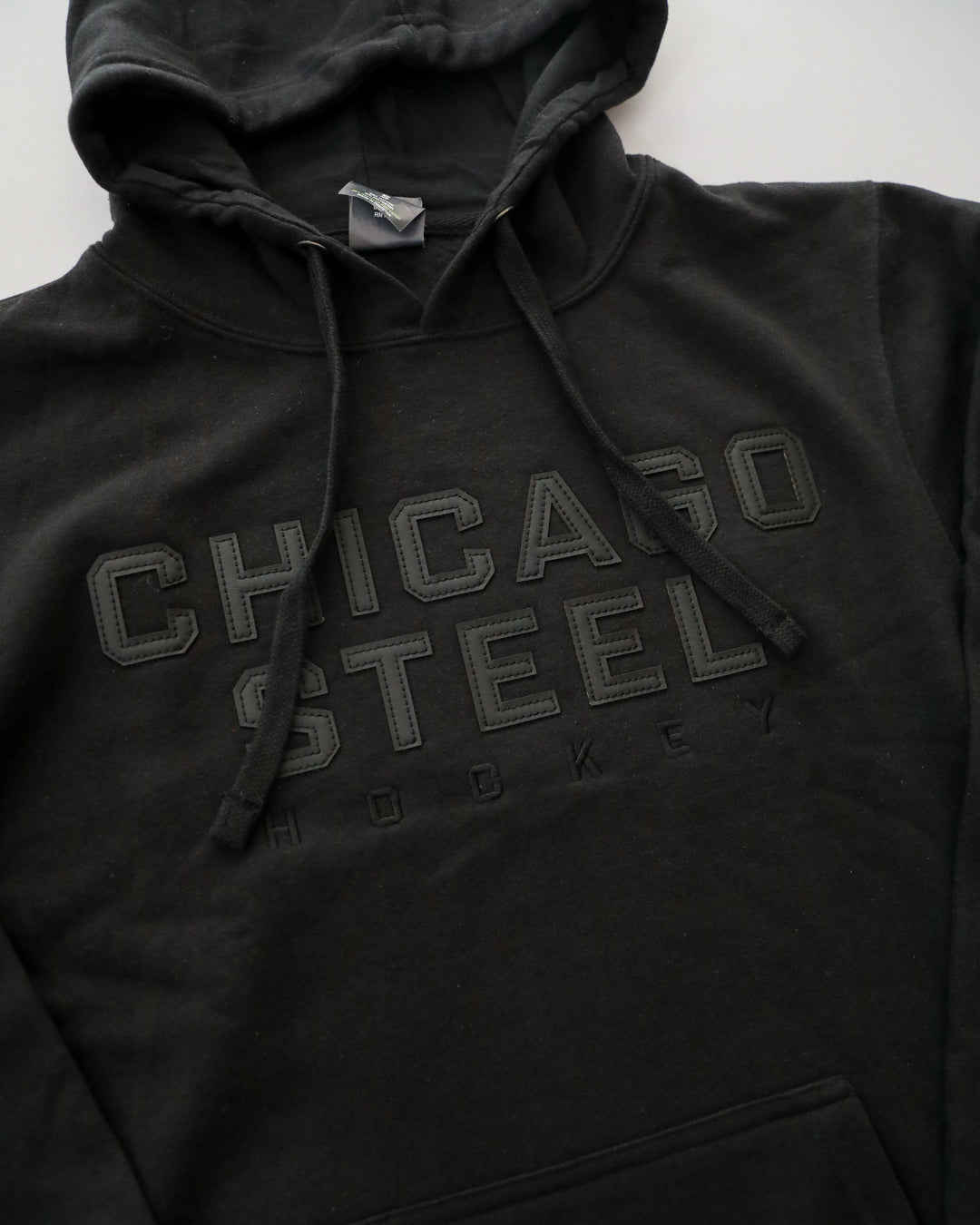 Chicago Steel Black on Black Hoodie