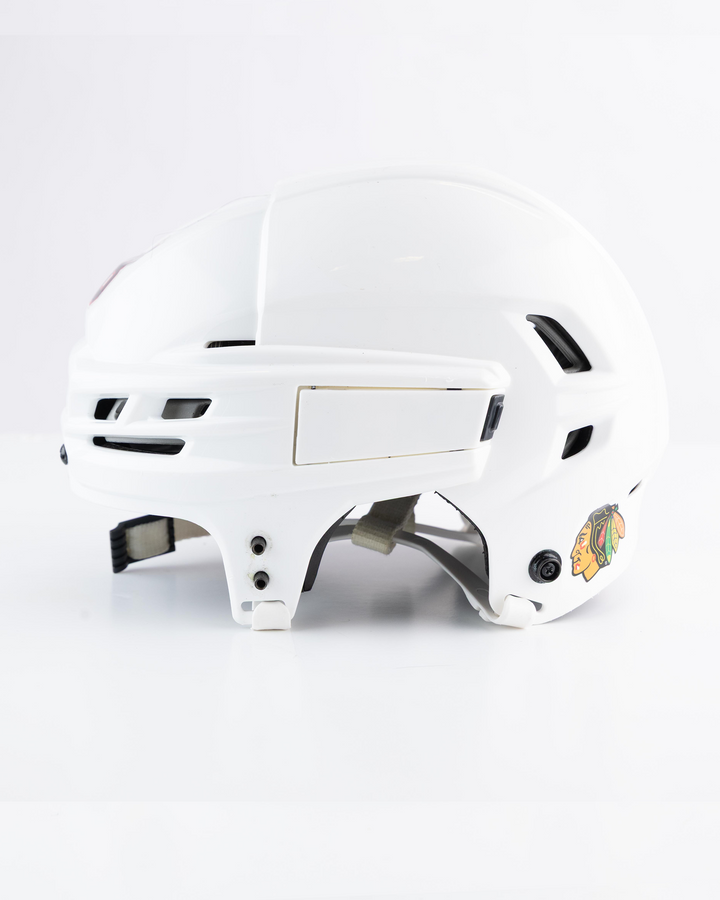 TJ Brodie Game-Used White Helmet 21689