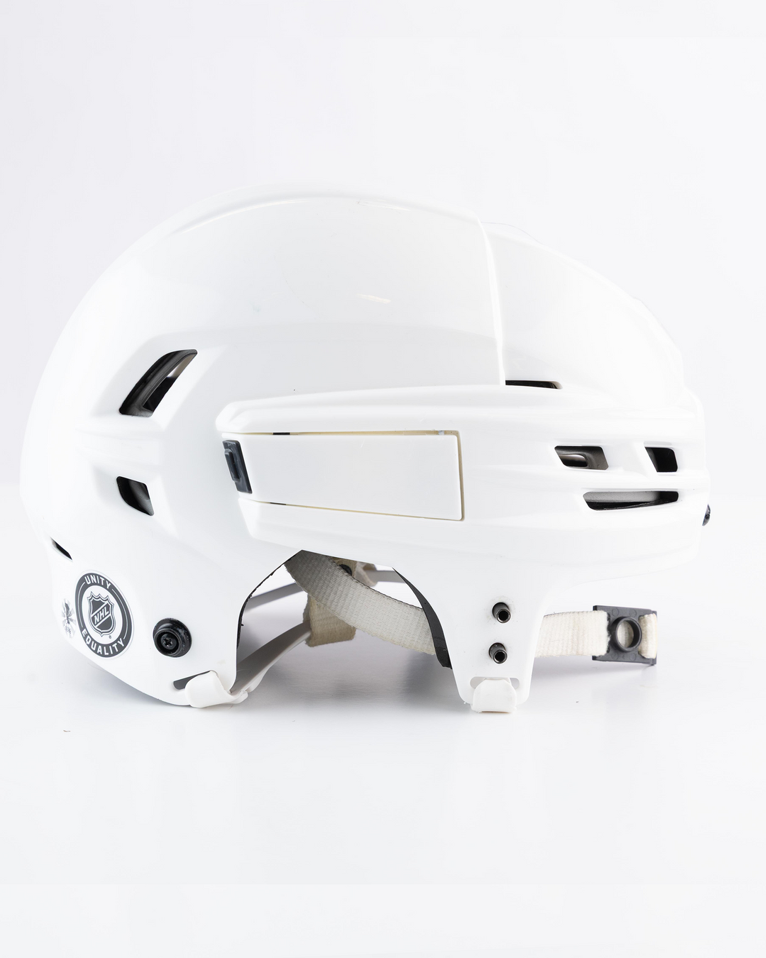 TJ Brodie Game-Used White Helmet 21689