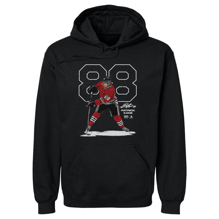 Chicago Blackhawks Patrick Kane Outline WHT Hoodie