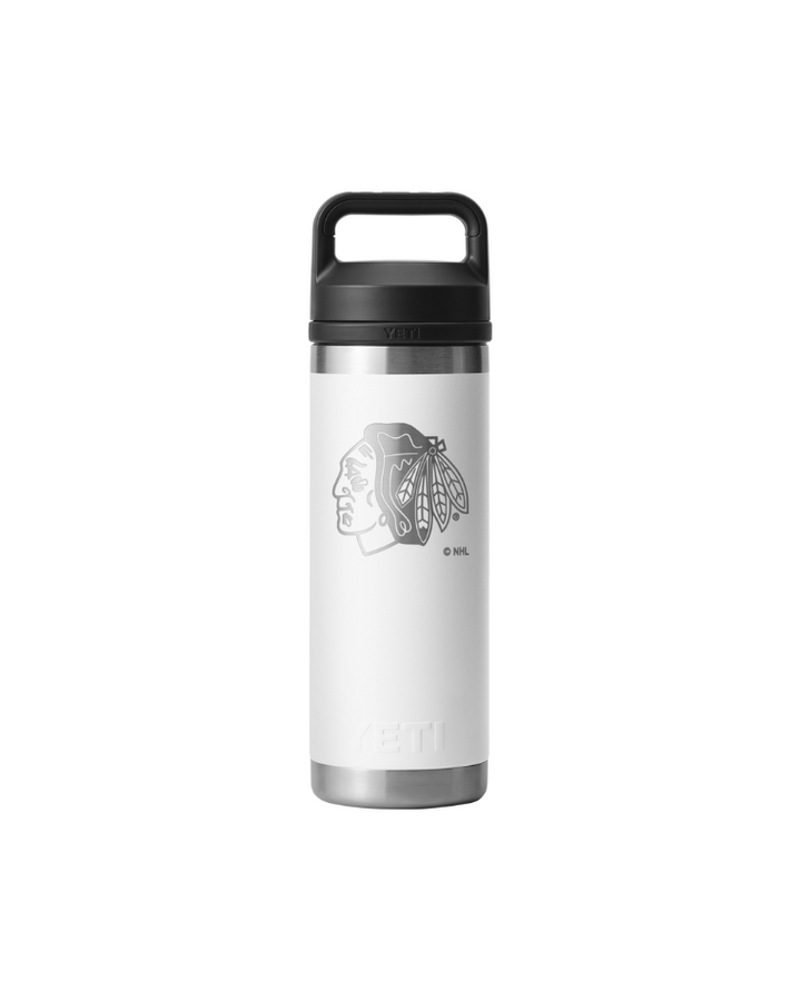 YETI Chicago Blackhawks White 18 oz Rambler Water Bottle