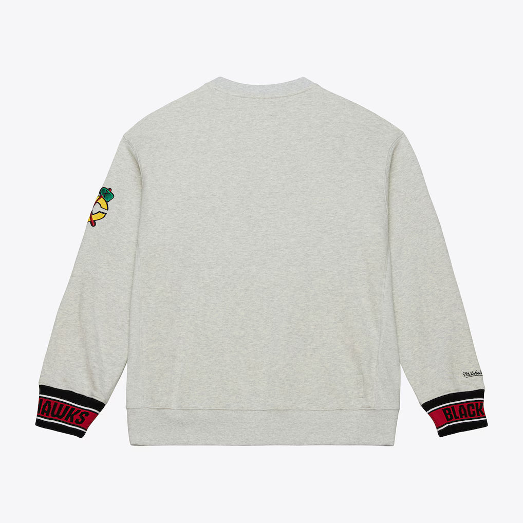 Mitchell & Ness Chicago Blackhawks Celebration Crewneck