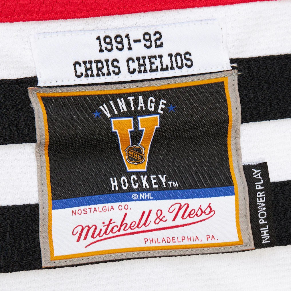 Mitchell & Ness Chicago Blackhawks 1991-92 Chris Chelios Power Play Jersey