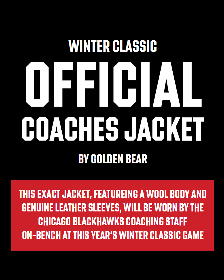 Golden Bear Winter Classic Chicago Blackhawks Coaches Jacket