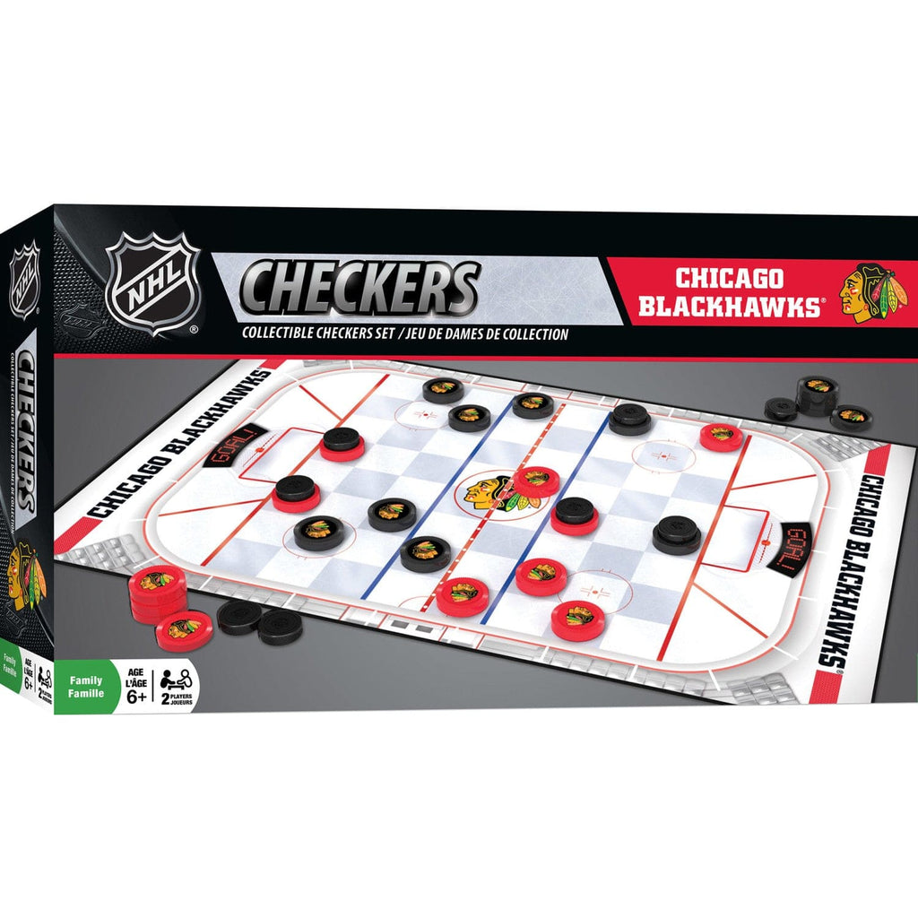 LCD & BOARDGAME チェッカーフラッグ Chicago Blackhawks Checkers Board Game – CBH Shop