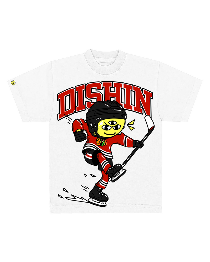 DISHIN x Chicago Blackhawks Oversized Smiley Tee