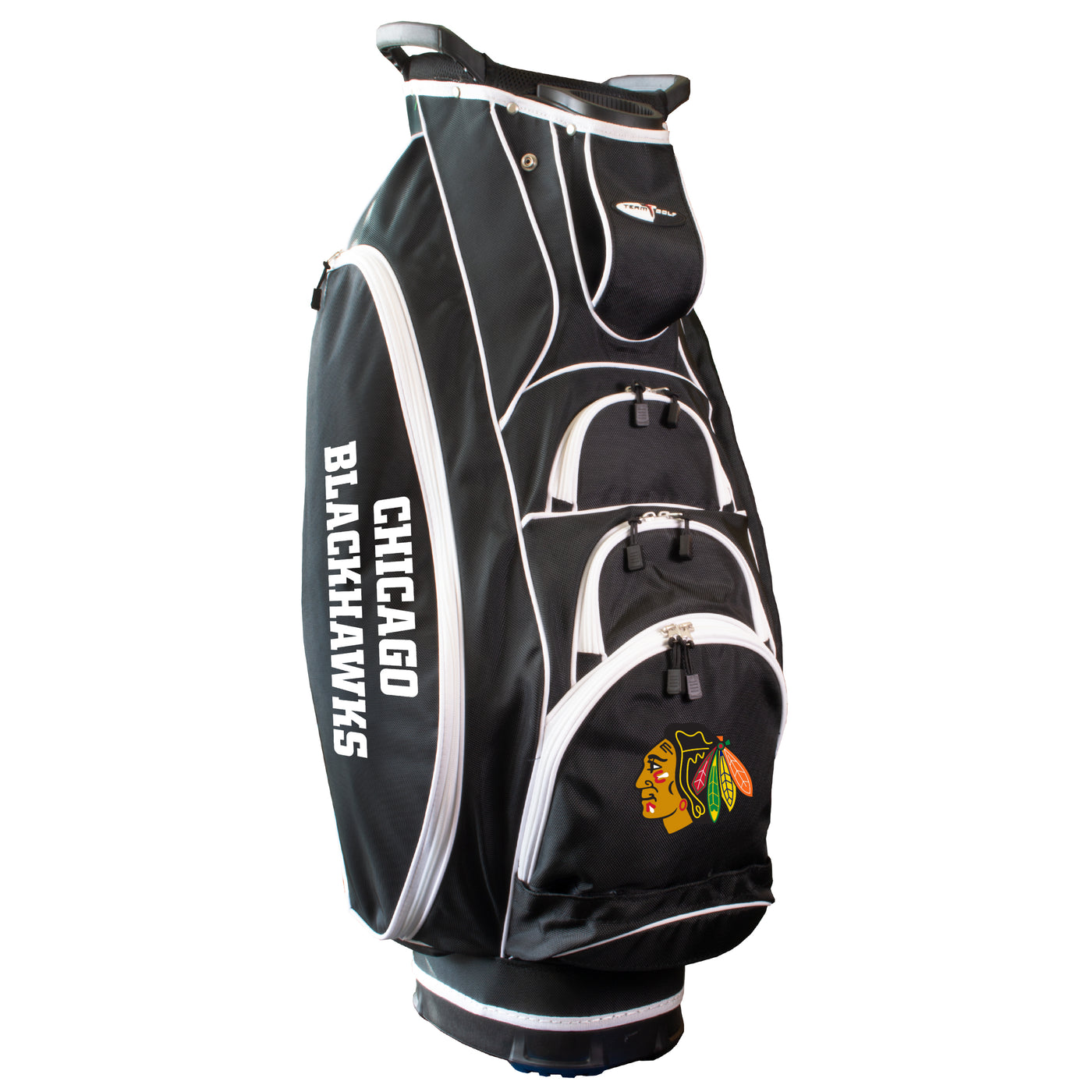 Team Golf Chicago Blackhawks Black Albatross Cart Bag