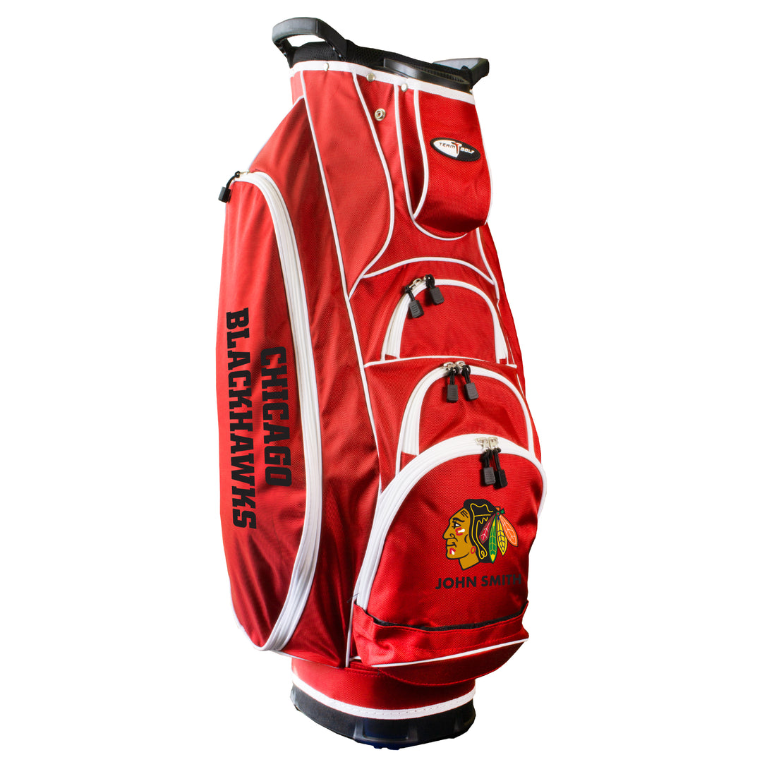 Team Golf Chicago Blackhawks Red Albatross Cart Bag