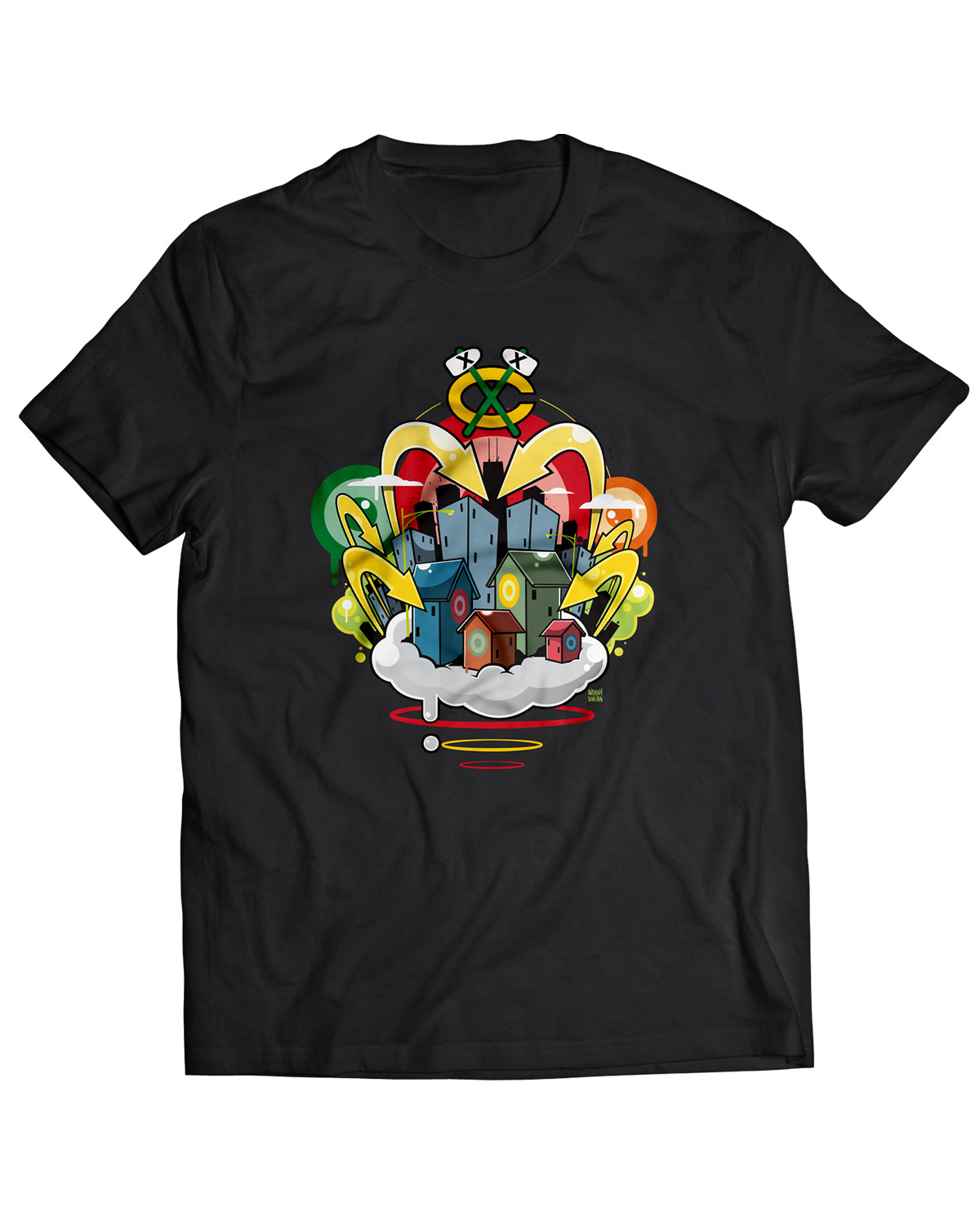 Chicago Blackhawks x Anthony Lewellen Black History Month T-Shirt
