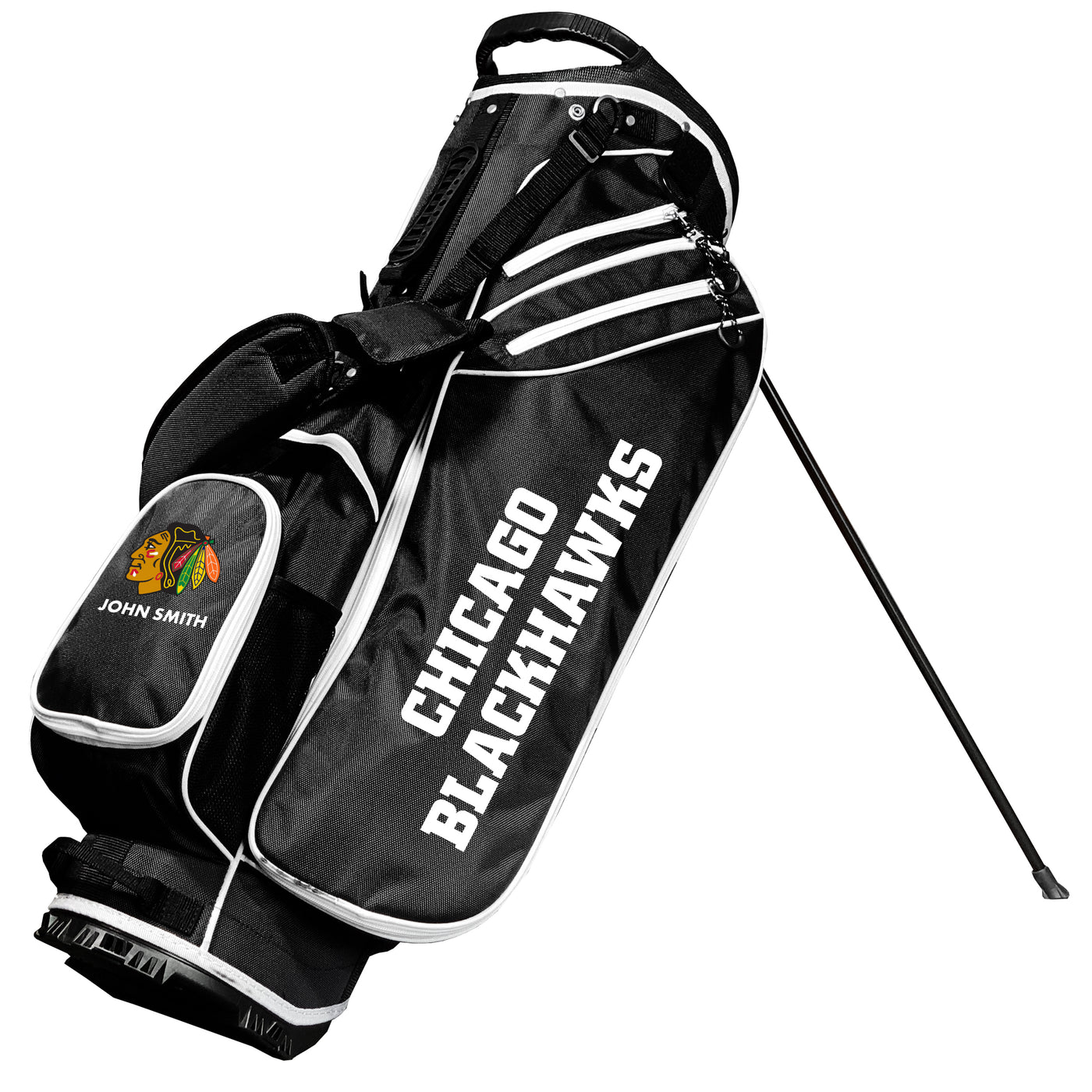Team Golf Chicago Blackhawks Black Birdie Stand Bag