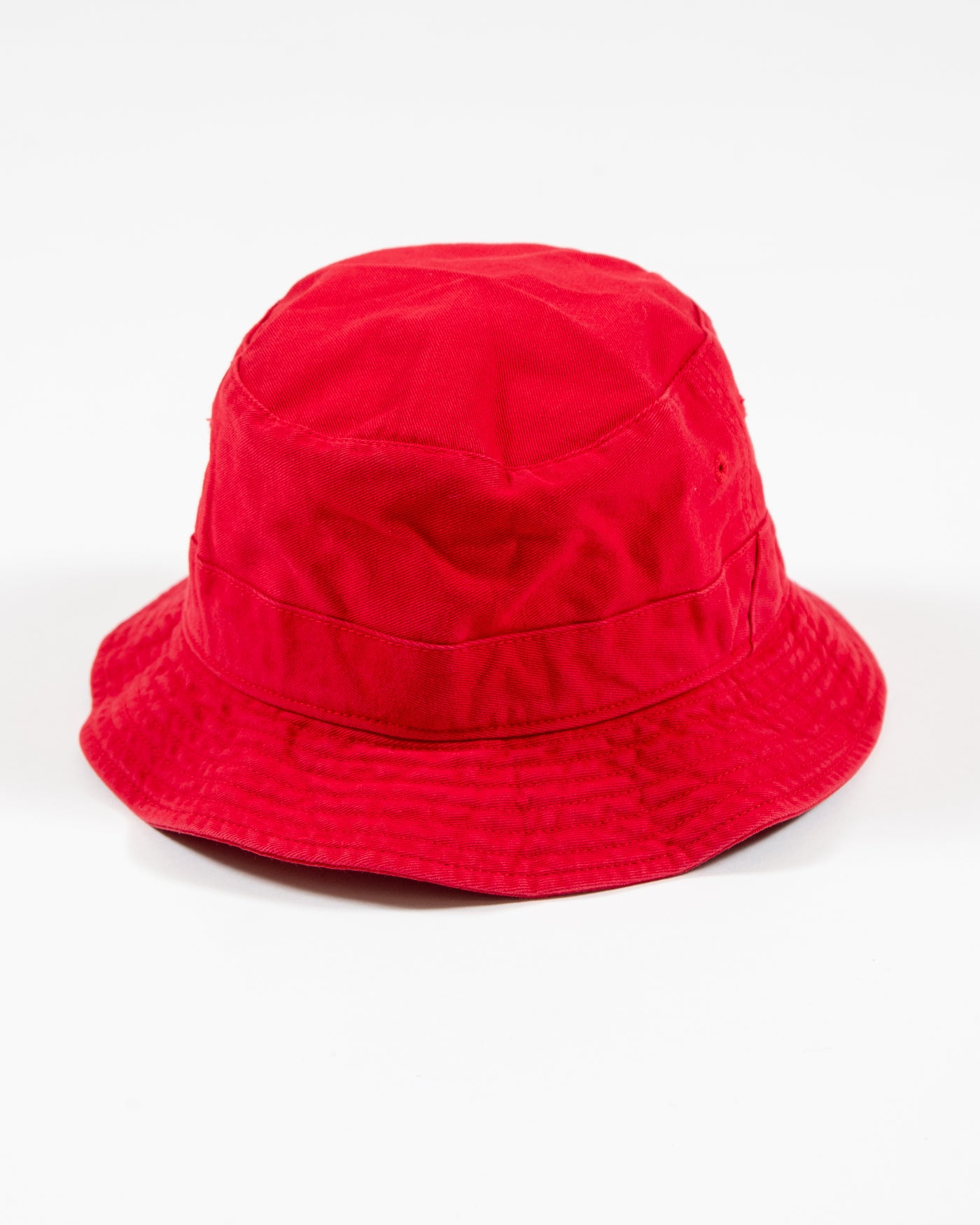 red '47 bucket hat with Chicago Blackhawks primary logo embroidered on front - back lay flat