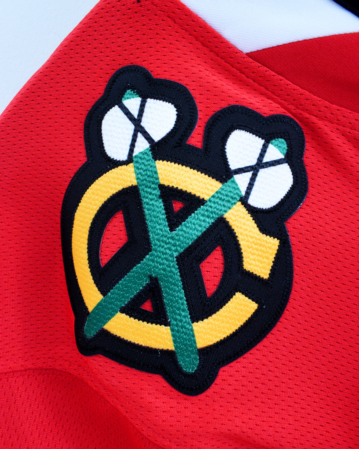 Blackhawks logo jersey