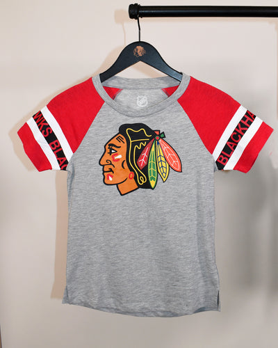 Outerstuff Youth Chicago Blackhawks Girls Primary Tee