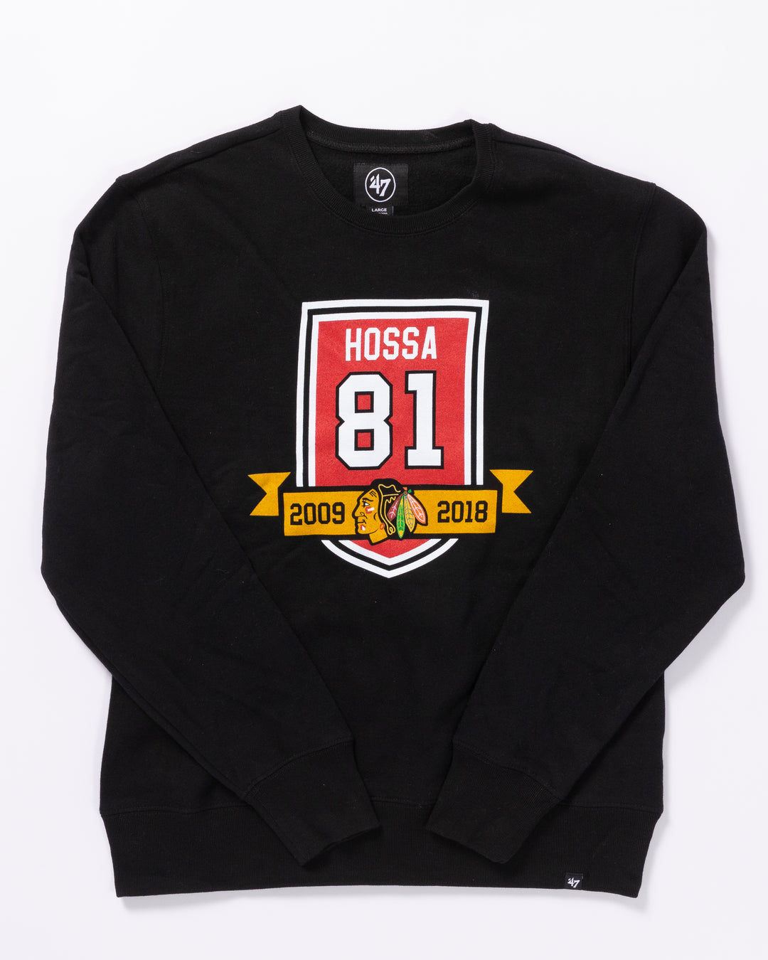 '47 Chicago Blackhawks Marian Hossa Retirement Crewneck