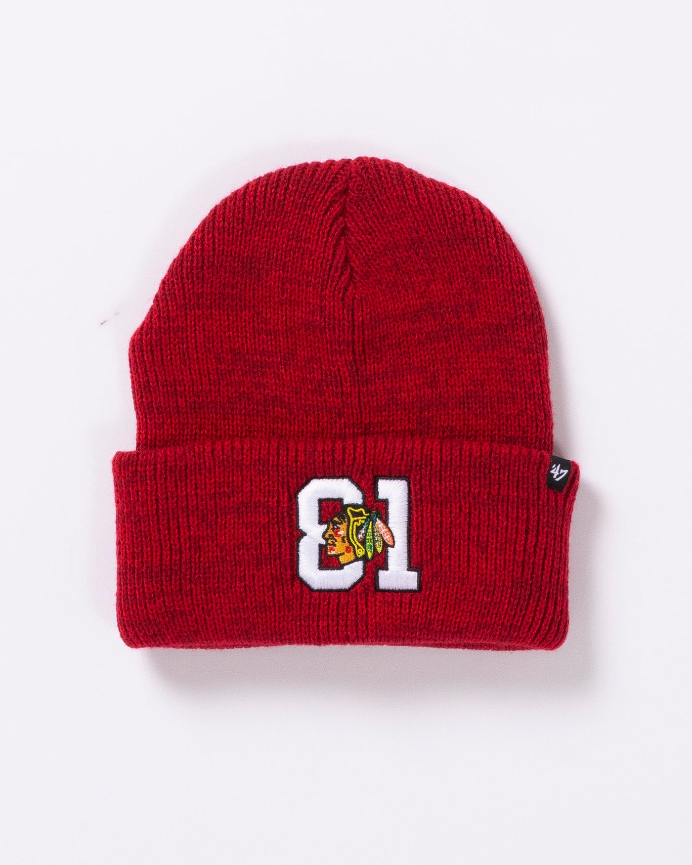 '47 Chicago Blackhawks Marian Hossa Retirement Logo Knit Hat