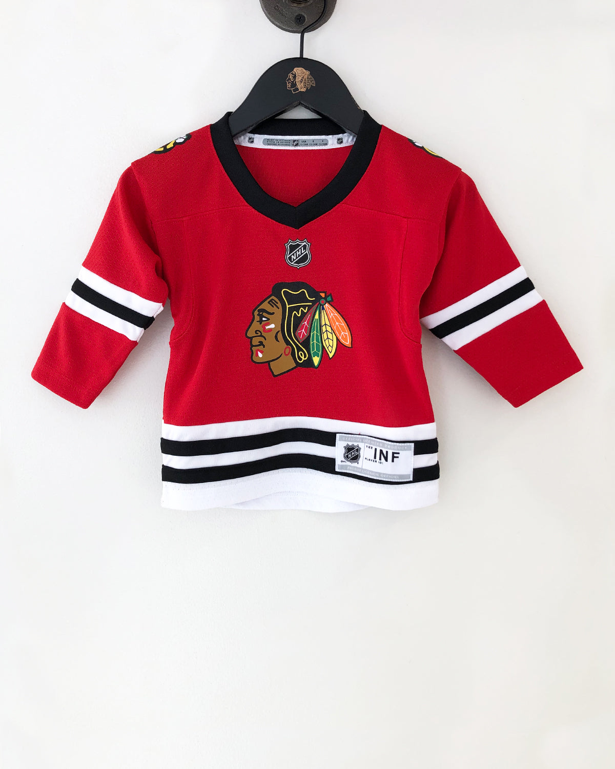 Chicago Blackhawks Patrick Kane Youth Red Name and Number T-Shirt