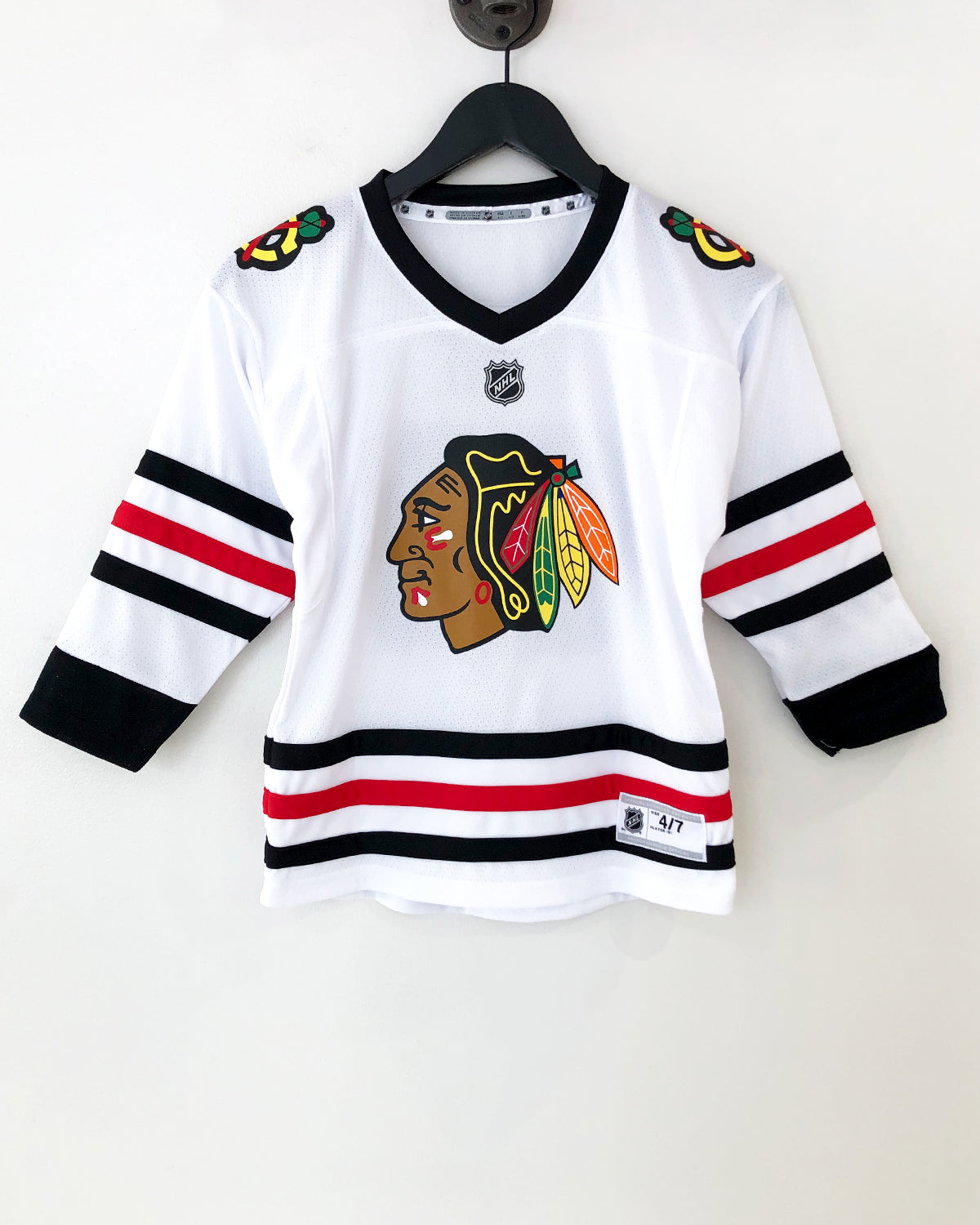 Kids Chicago Blackhawks Blank Away Jersey CBH Shop