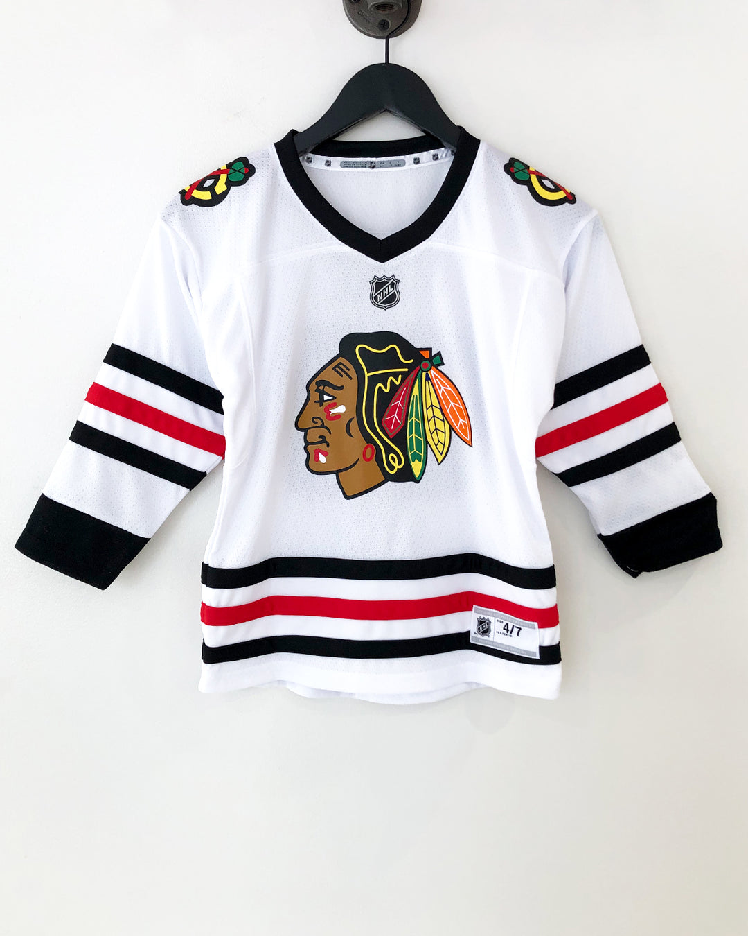 Kids Chicago Blackhawks Blank Away Jersey