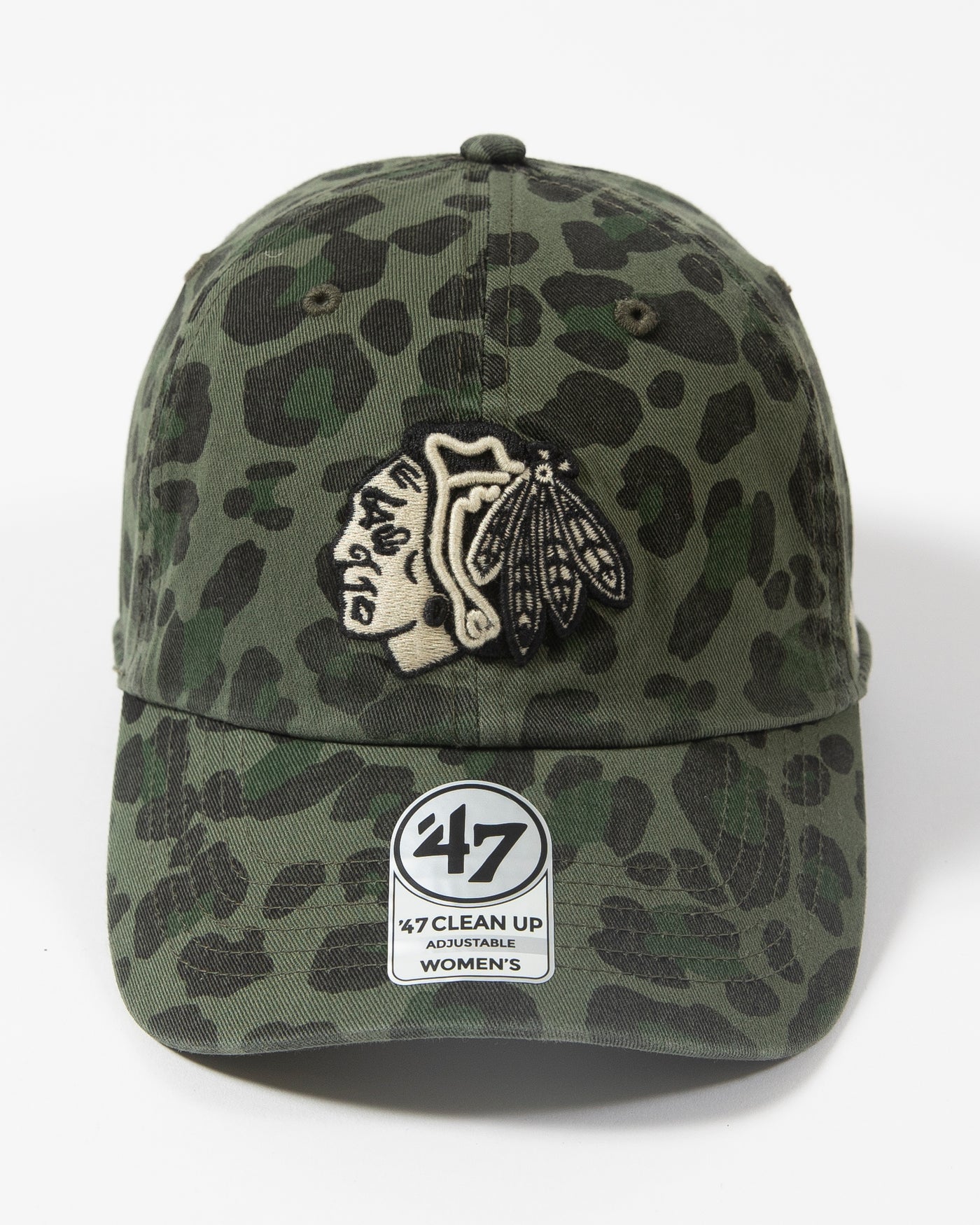 47 Chicago Blackhawks Bagheera Camo Womens Clean Up Primary