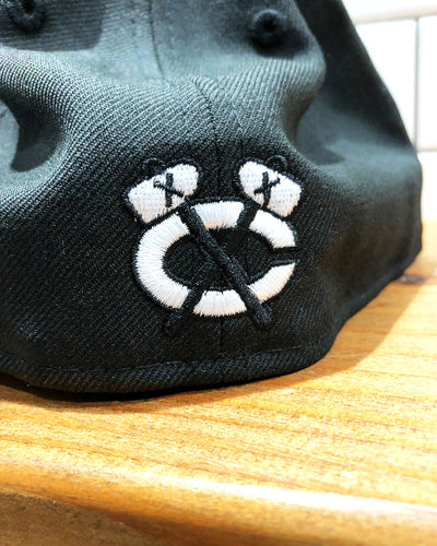 New Era Black & White Chicago Blackhawks 59FIFTY Fitted Cap