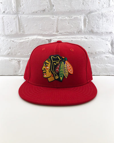New Era Red Chicago Blackhawks 5950 Fitted Cap