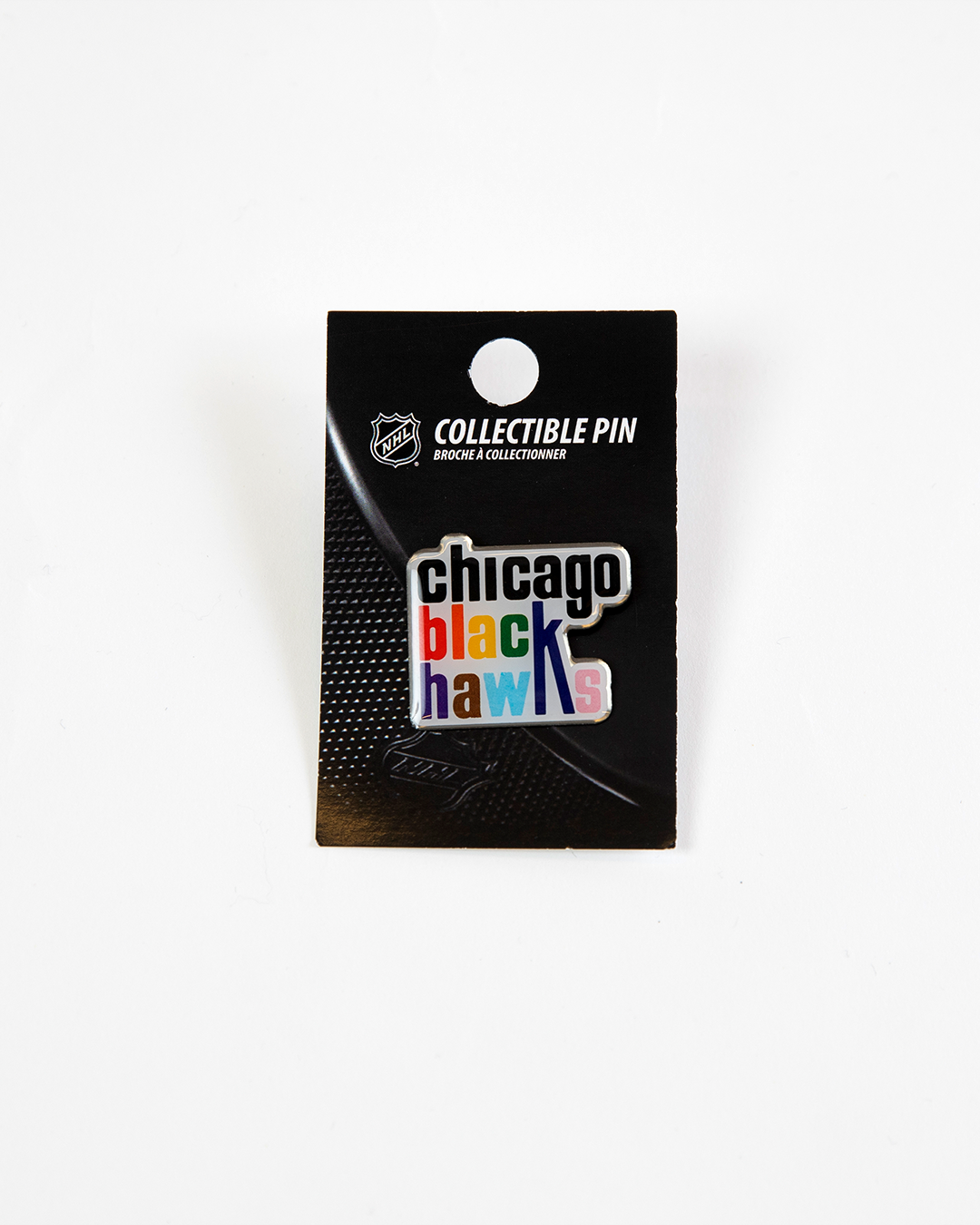 Chicago Blackhawks Pride Wordmark Pin