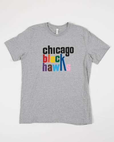 Chicago Blackhawks Pride Wordmark Tee