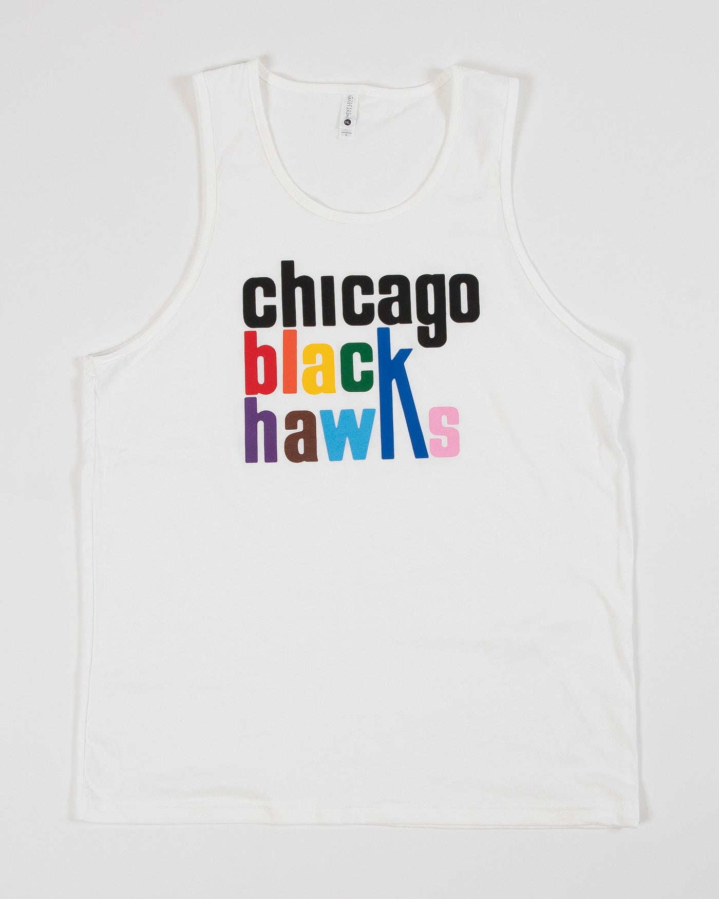 Chicago Blackhawks Pride Wordmark Tank