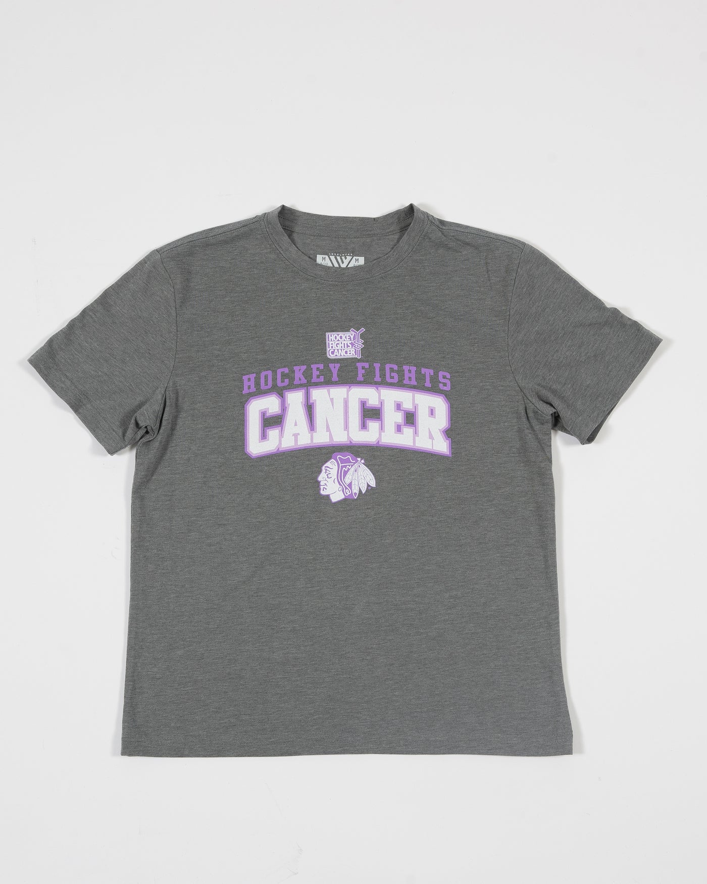 Youth Hockey Fights Cancer Graphic Logo Tee