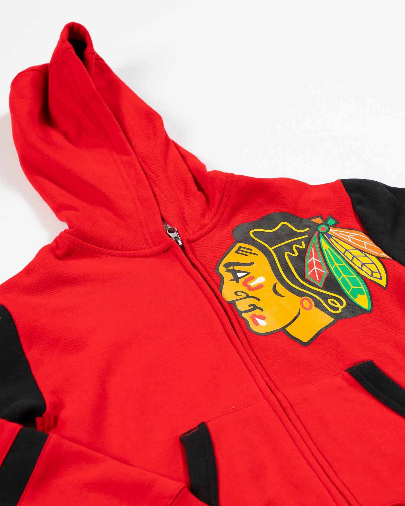 Outerstuff Chicago Blackhawks Youth Faceoff Full Zip Hoodie