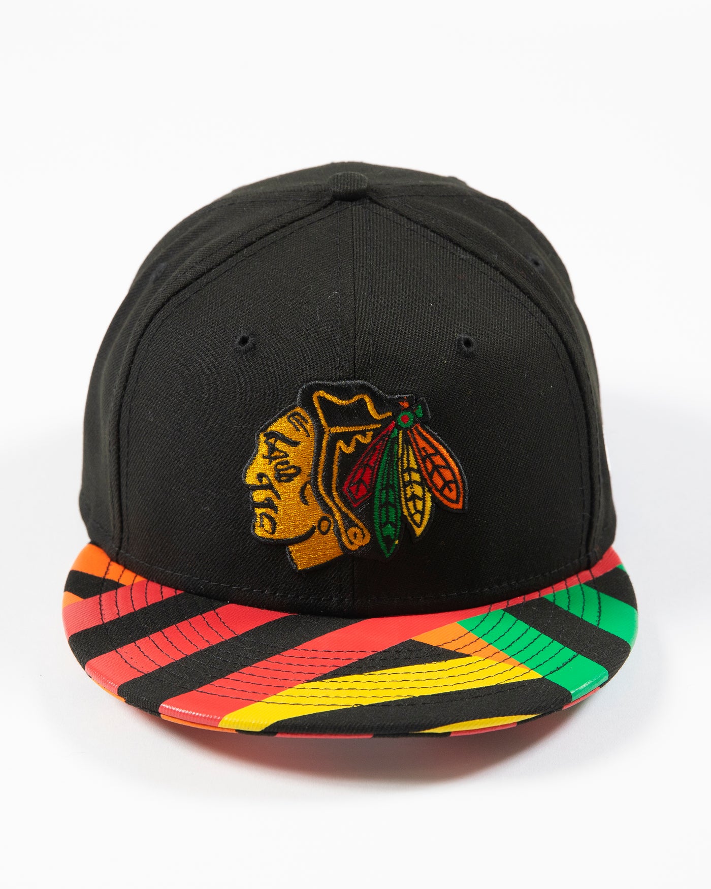 New Era Chicago Blackhawks Multi Stripe 59Fifty Fitted Cap