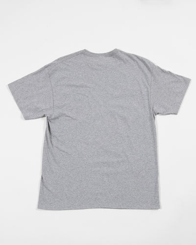 '47 Brand Chicago Blackhawks grey vintage tee with primary logo across front - back lay flat