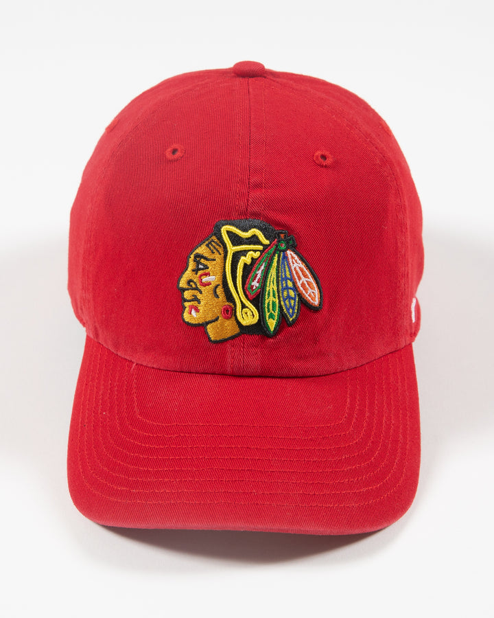 '47 Red Primary Logo Chicago Blackhawks Clean Up Cap